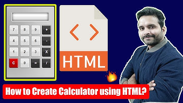 🔥🔥🔥How to create calculator using HTML? HTML Tutorial for Beginner with Nikhil Sharma