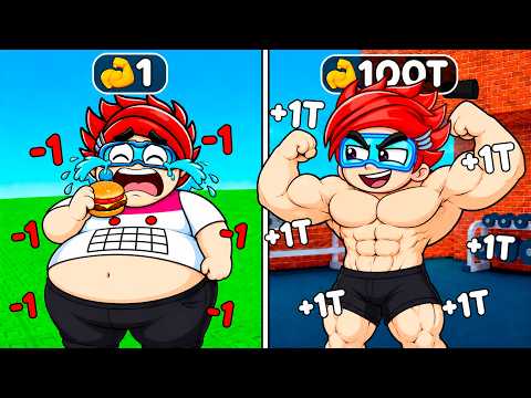 I EVOLVED from FAT to MUSCULAR in ROBLOX! | Luky