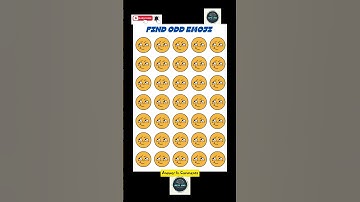 ""This Puzzle Will TRICK Your Brain! 🧠 Can You Find the odd Emoji ?""
