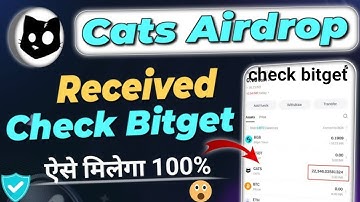 Cats🐱 Airdrop Received in Bitget | cats airdrop withdrawal | cats airdrop not eligible solution