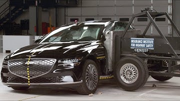 2023 Genesis Electrified G80 original side crash test (extended footage)