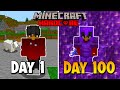 I survived 100 days in the Hardcore Minecraft caves and cliffs update and here's what happend...