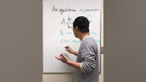 Pre-equilibrium approximation