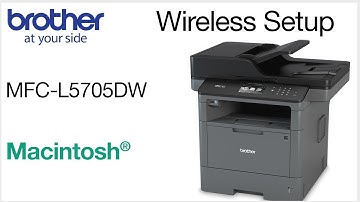 Installing MFCL5705DW on a wireless network - Macintosh® Version