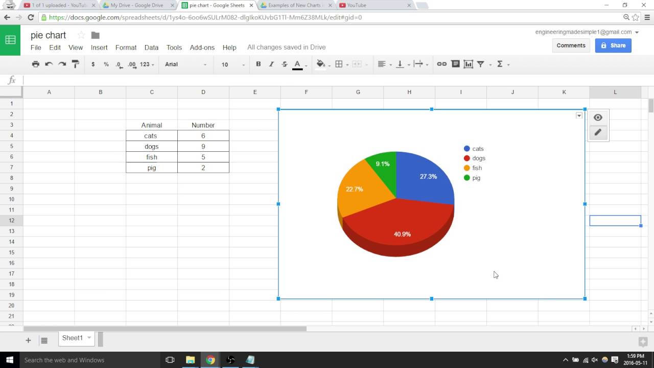 How To Make Pie Chart In Google Sheets