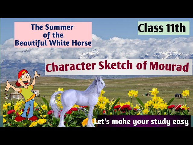 class11/ Character sketch of Mourad / The summer of the beautiful white  horse . - YouTube