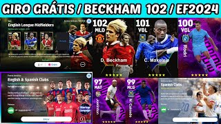 O BECKHAM 102 CHEGOU GIRO GRÁTIS, RODRI 100, NOVIDADES EFOOTBALL 2024 MOBILE