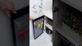 These hooks for cabinet door sliding rails can be attached to the cabinets without drilling #kitchen
