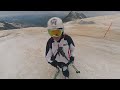 Sci estivo sul ghiacciaio Livrio, passo dello Stelvio, metri 3.450 s.l.m.