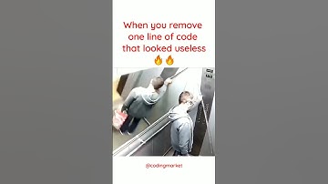 When you remove one line of code that looked useless🤣😂😅#code #developer #clientes #short #viral