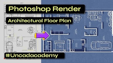 Rendering Architectural Floor Plans in Photoshop | Step-by-Step Guide | PSD Template