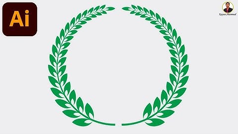 How To Create a Laurel Wreath Design in Adobe Illustrator Easy Way | Kaysar Ahammad