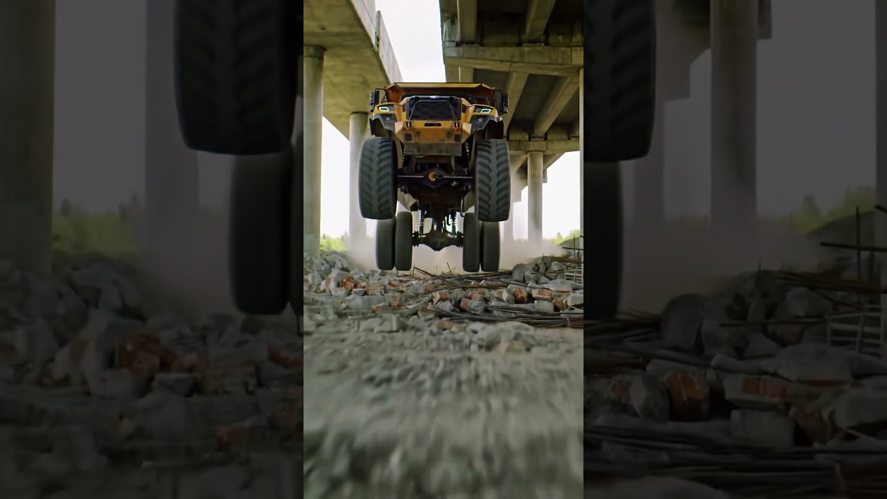 Monster Truck Jumps HUGE Gap! 🤯 Heavy Duty Off-Road Action