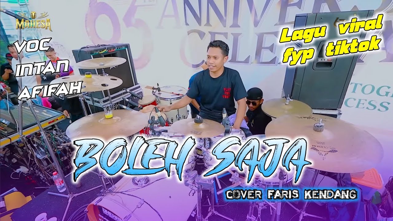 COVER FARIS KENDANG LAGU BOLEH SAJA INTAN AFIFAH SENYUM TERUS