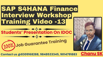 SAP S4HANA Finance Interview Workshop Training Video -13 - SAP FICO Interview Workshop Training