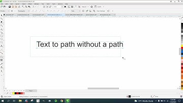 Corel Draw Tips & Tricks Text to Path without a Path