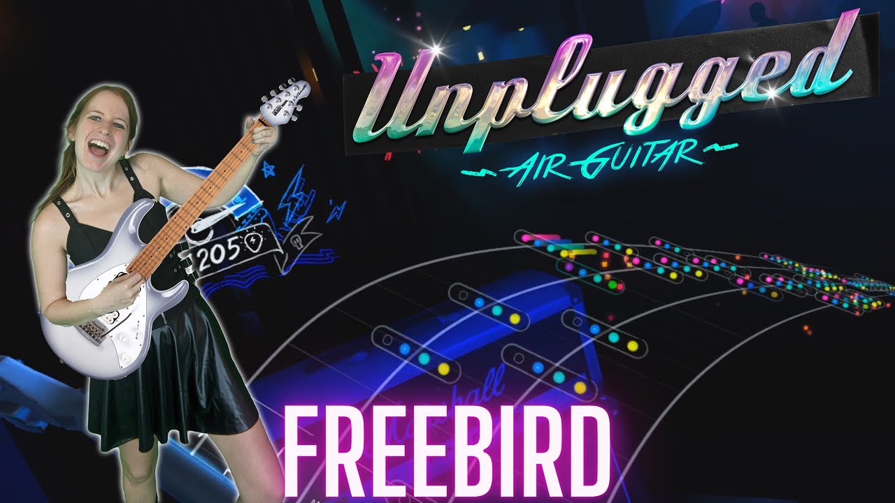 Free Bird in Unplugged VR (It's Guitar Hero for Virtual Reality!)