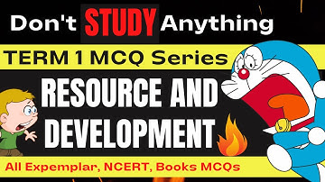 Class 10 Resource and Development MCQ Questions for Term 1 Board Exams 2021-22 | MCQ Series