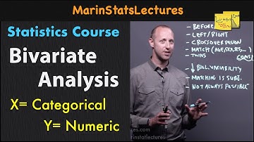 Bivariate Analysis for Categorical & Numerical | Statistics Tutorial #20 | MarinStatsLectures