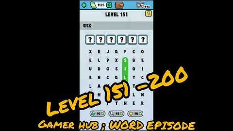 Word Episode Level 151 - 200 Solutions | Gamer Hub | Episode 4 and Episode 5
