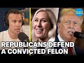 Republicans say convicted felon trump is the real victim maga supporters threaten war  violence