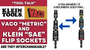 Klein SAE & Vaco METRIC Flip Socket / Are they Interchangeable? Subscribers ? Answered #tools #klein