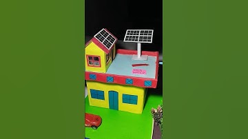 Eco Friendly House Model School Project #diy #schoolproject #shorts