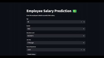 Employee-Salary-Prediction demo