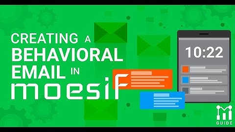 Creating a Behavioral Email in Moesif