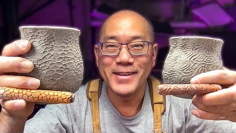 Roller stamps for texture on your pottery