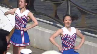 20180422 早慶レガッタ 87th 慶應チアガール応援 可愛い