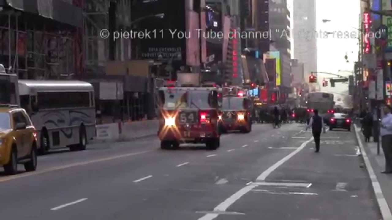 AIR HORN SOUND EFFECT Fire trucks responding FDNYEngine 54 & Ladder 4