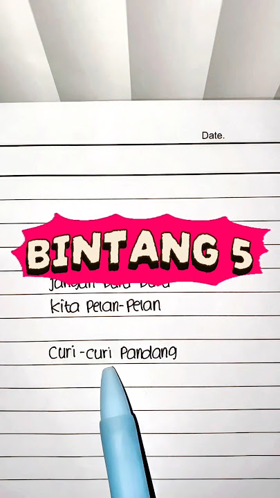 BINTANG 5 - Tenxi (Lyrics) || 'Aku bukan polisi ku buatmu angkat tangan' || Viral Tiktok