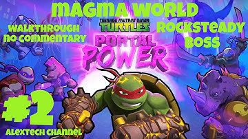 TMNT Portal Power - Magma World Rocksteady Boss #2 Walkthrough No Commentary