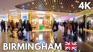 Busy Birmingham City Centre Walking Tour 🇬🇧 4K | Bullring & Train Station | Birmingham | UK