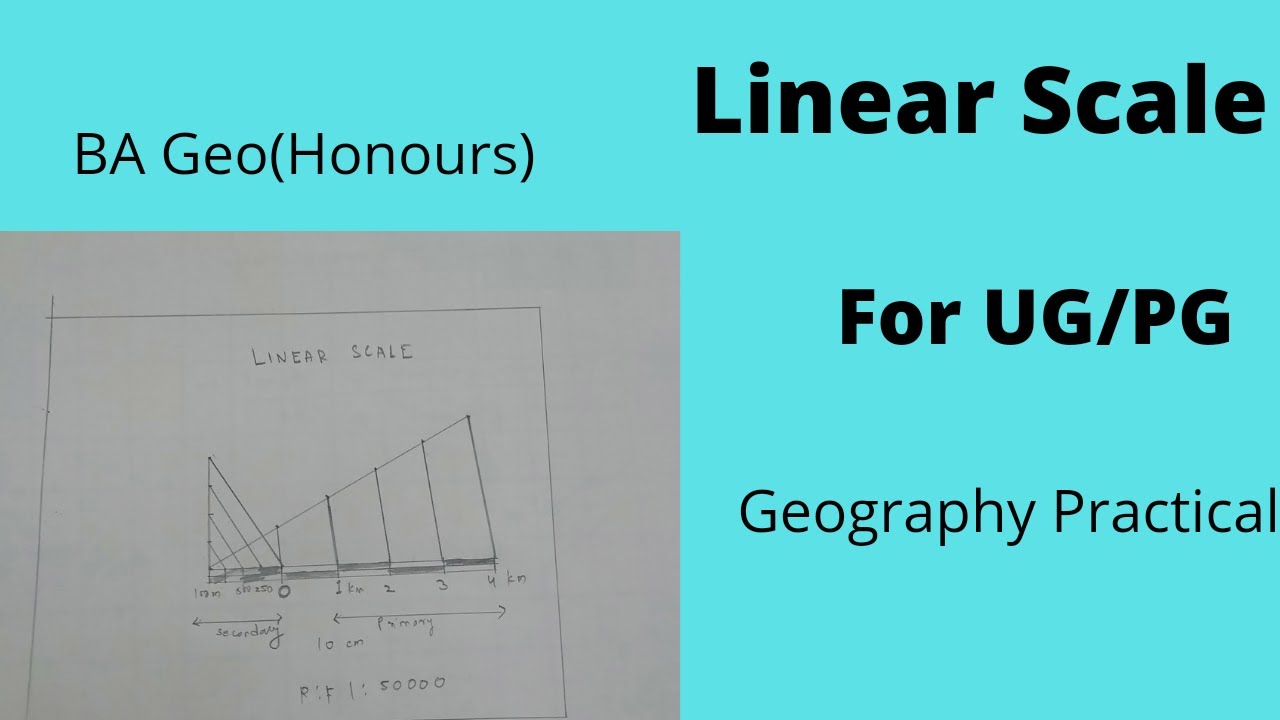 Linear Scale BA Geography Honours Practical Calcutta Univeristy linear-scale-ba-geography-honours-practical-calcutta-univeristy