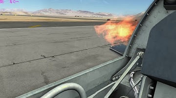 "Just Trim It Out" DCS One Wing Landing and no fuel - F5E