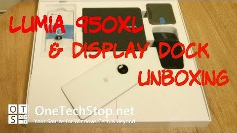 Lumia 950 and Continuum Display Dock Unboxing