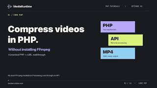 How to Compress Videos in PHP Without FFmpeg | MediaRuntime API