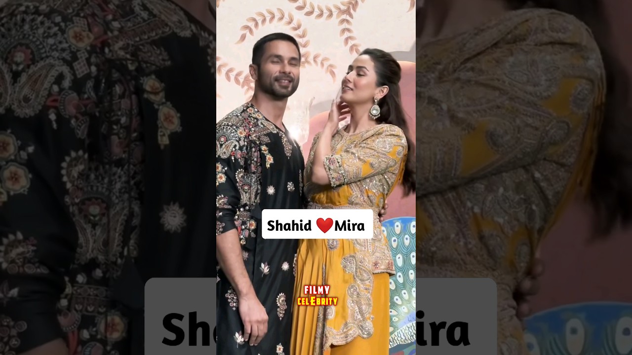 Shahid Kapoor wife mira rajput Bollywood best couple