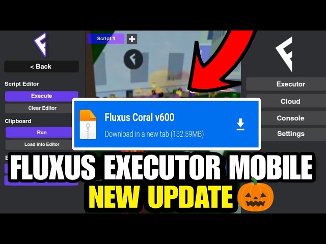 Fluxus Roblox v600 (Android Executor) Download latest version