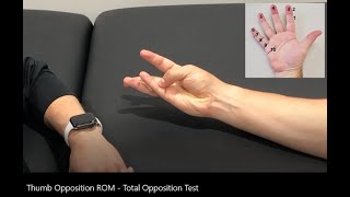 Range of Motion Measurement: Thumb Opposition - Total Opposition Test