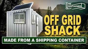 Off Grid Shipping Container | 12v Solar Power + Direct Vent Propoane Wall Heater