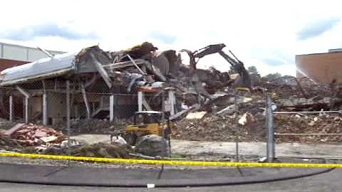 Woburn High School under Demolition