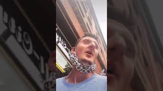 Daniel Larson almost gets ran over by 4 cars in Downtown Denver