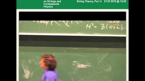 Neil Lambert - Introduction to String Theory, Part 4