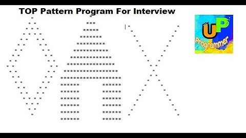Top  Pattern  Interview Questions and Answers 2018 BY U-Programmer...