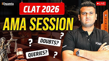 CLAT 2026 AMA Session | Live Doubt-Clearing for Exam Strategy, Prep & Last Minute Queries