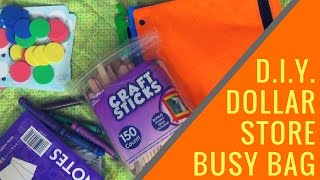 D.I.Y. Dollar Store Busy Bag -- Collab