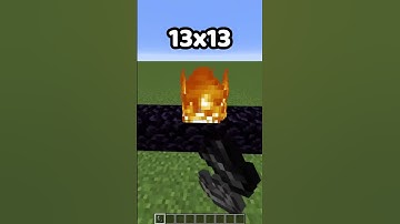 How Big Can a Nether Portal Be? 😱 #minecraft #shorts